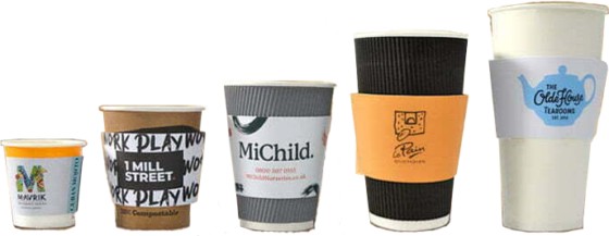Interlocking Cup Sleeve and Taped Cup Sleeve Printing - UK